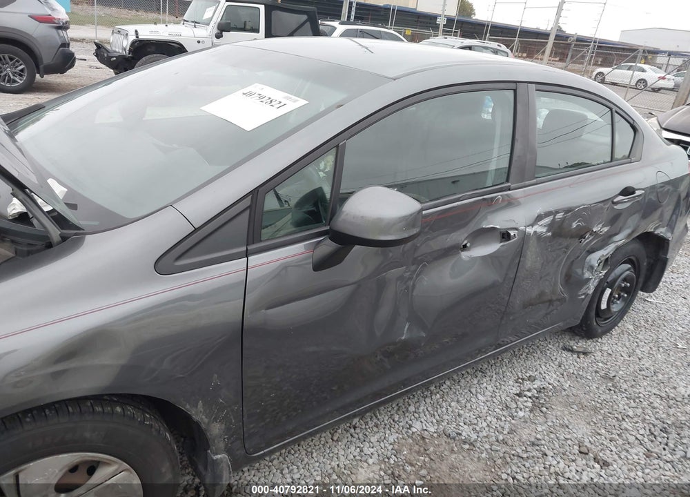 2013 HONDA CIVIC LX VIN: 19XFB2F54DE204011