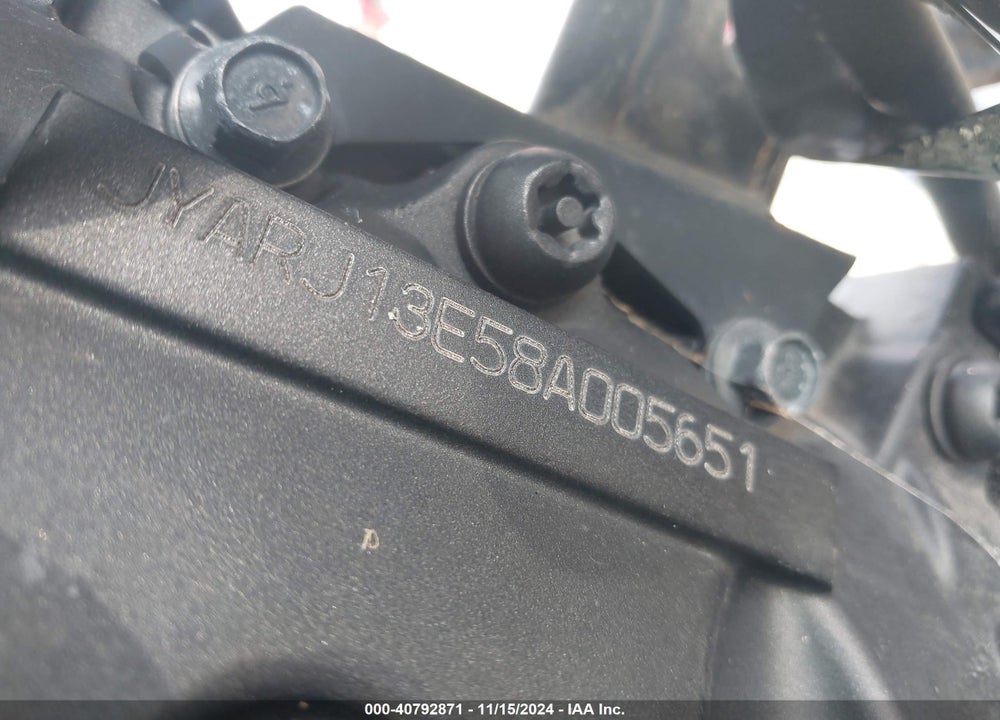 2008 YAMAHA FZ6 SHG VIN: JYARJ13E58A005651