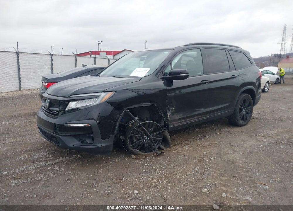 2020 HONDA PILOT AWD BLACK EDITION VIN: 5FNYF6H71LB012637