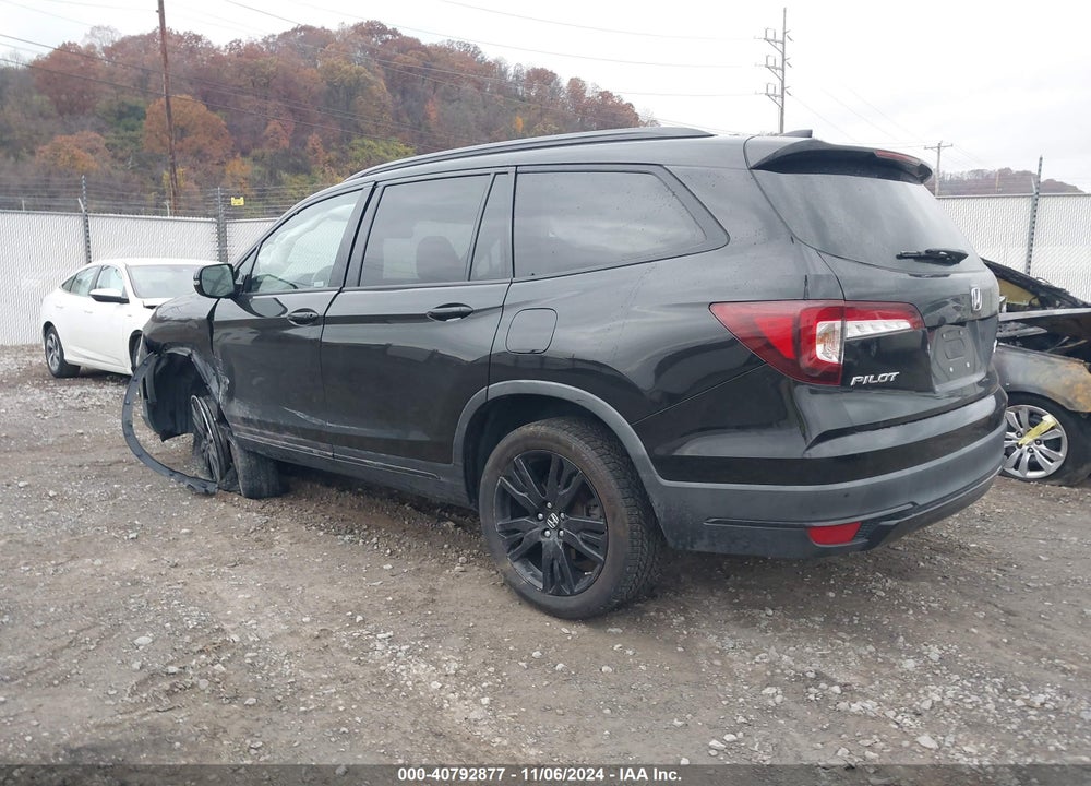 2020 HONDA PILOT AWD BLACK EDITION VIN: 5FNYF6H71LB012637