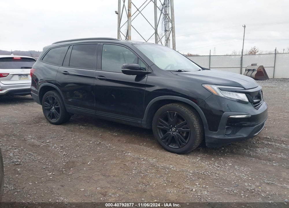 2020 HONDA PILOT AWD BLACK EDITION VIN: 5FNYF6H71LB012637