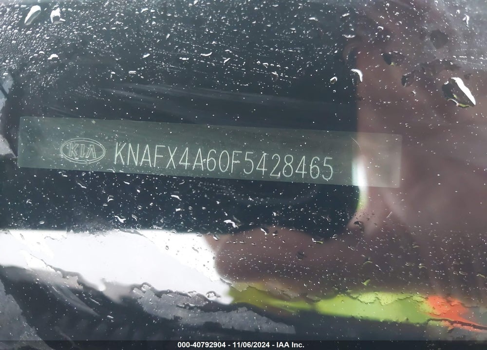 2015 KIA FORTE LX VIN: KNAFX4A60F5428465