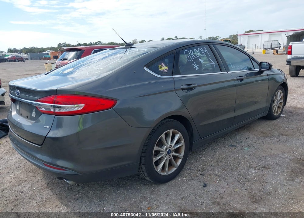 2017 FORD FUSION SE VIN: 3FA6P0H75HR279292
