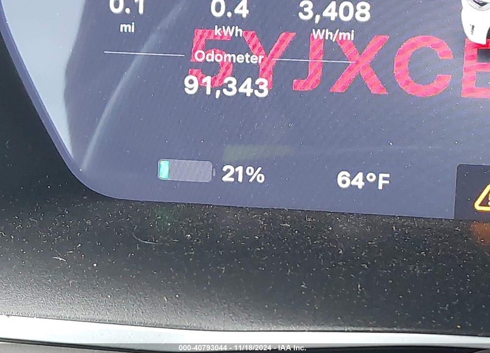 2016 TESLA MODEL X 60D/70D/75D/90D/P100D VIN: 5YJXCBE22GF014988