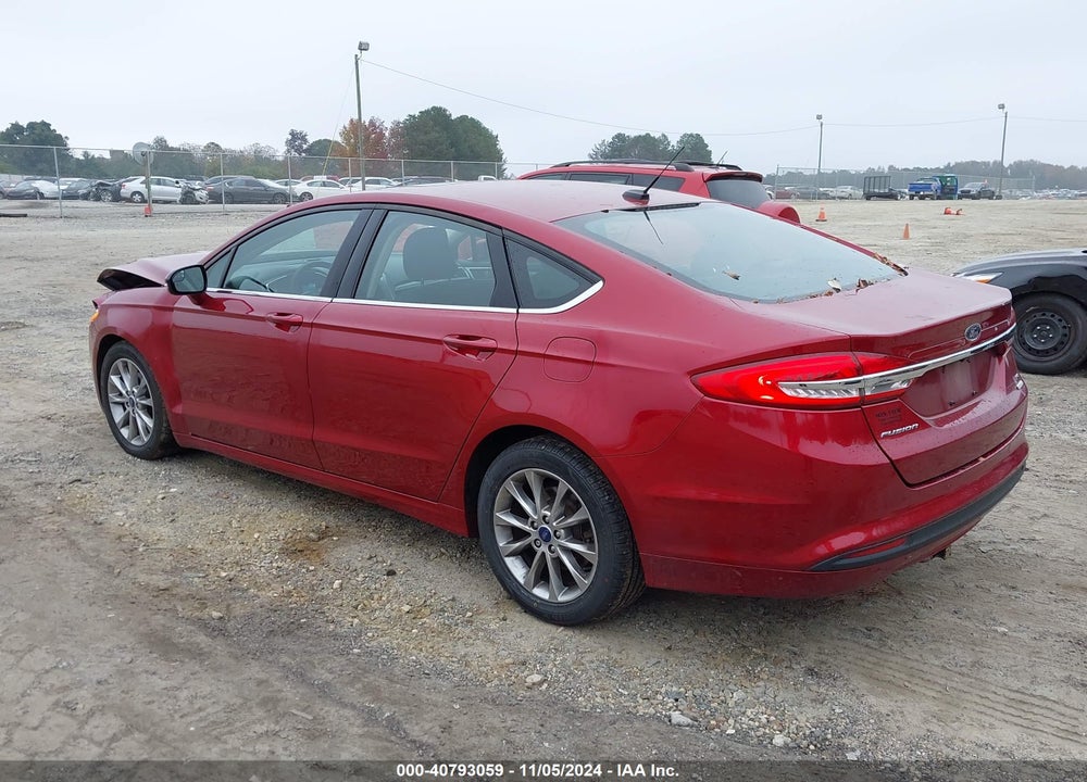 2017 FORD FUSION SE VIN: 3FA6P0HD4HR308660