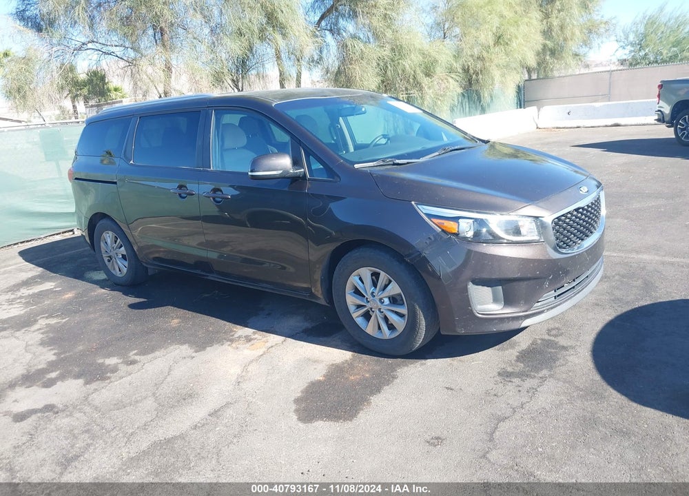 2016 KIA SEDONA LX VIN: KNDMB5C12G6197872