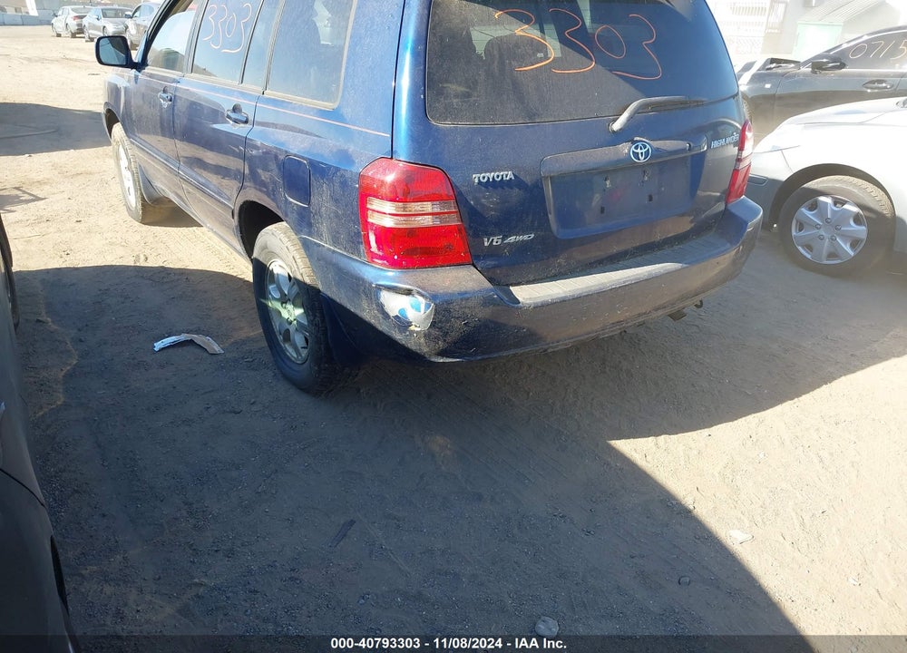 2003 TOYOTA HIGHLANDER LIMITED V6 VIN: JTEHF21A730099159
