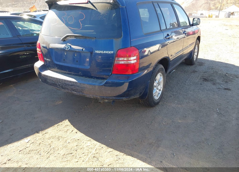 2003 TOYOTA HIGHLANDER LIMITED V6 VIN: JTEHF21A730099159