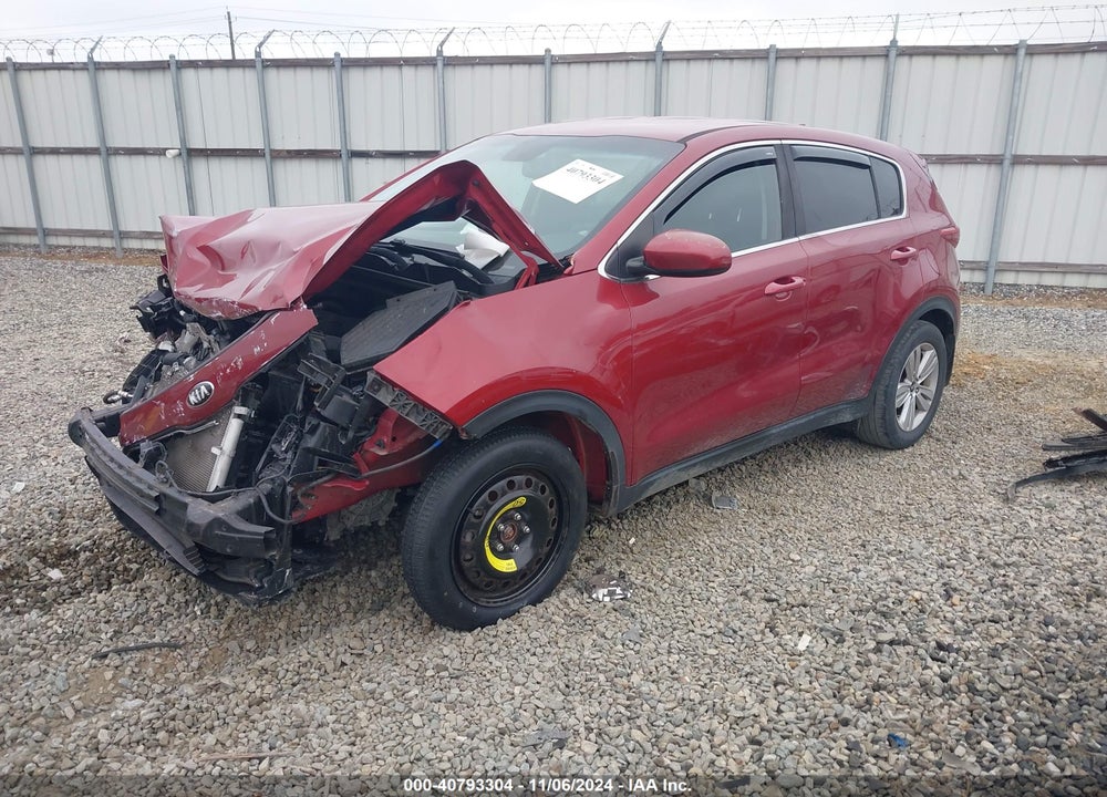 2017 KIA SPORTAGE LX VIN: KNDPM3AC9H7164766