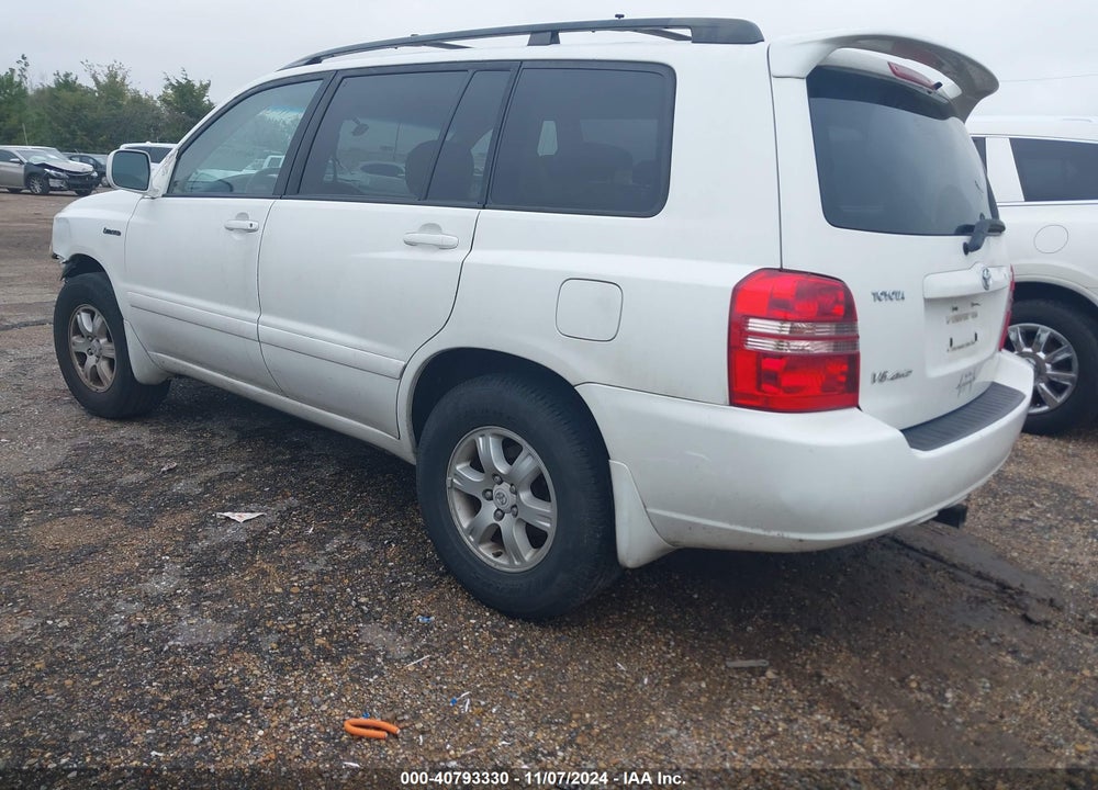 2003 TOYOTA HIGHLANDER LIMITED V6 VIN: JTEHF21A430109856