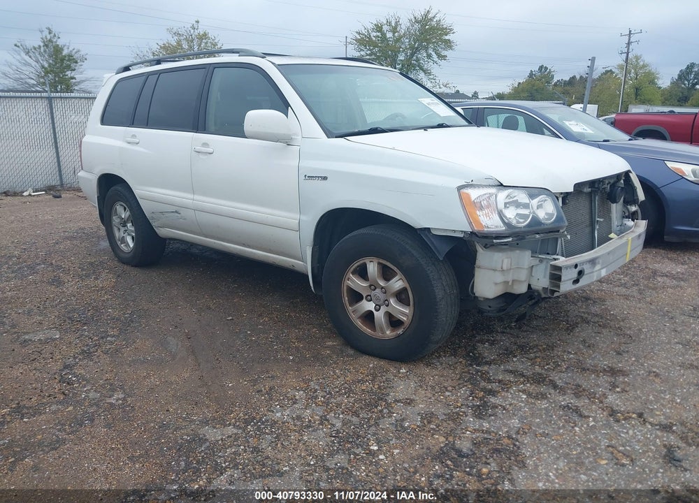 2003 TOYOTA HIGHLANDER LIMITED V6 VIN: JTEHF21A430109856