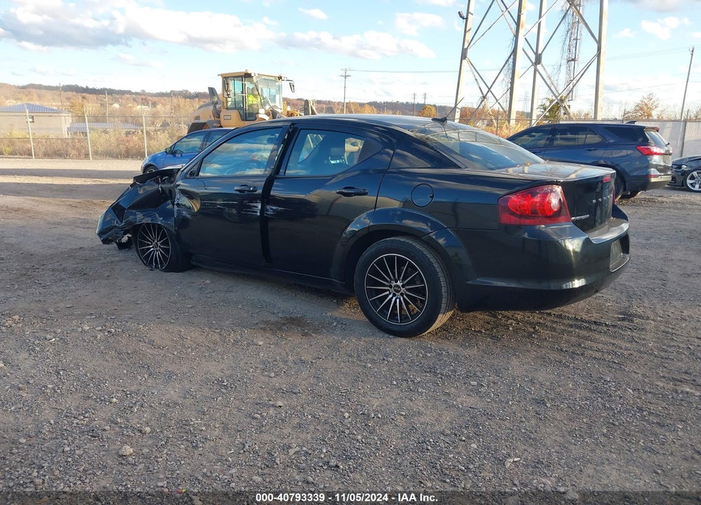 2013 DODGE AVENGER SE VIN: 1C3CDZAB9DN544399