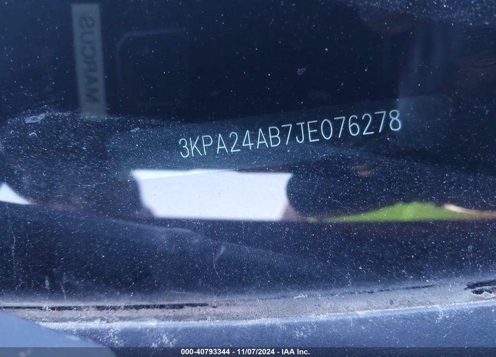 2018 KIA RIO S VIN: 3KPA24AB7JE076278