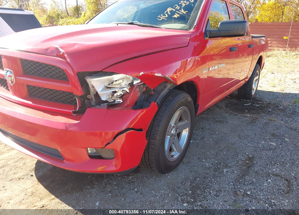 2012 RAM 1500 ST VIN: 1C6RD7KT1CS325137