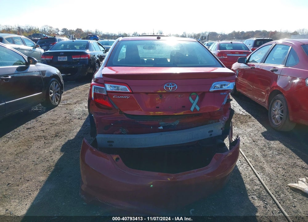 2012 TOYOTA CAMRY SE VIN: 4T1BF1FK2CU608536