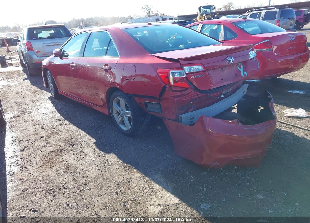 2012 TOYOTA CAMRY SE VIN: 4T1BF1FK2CU608536