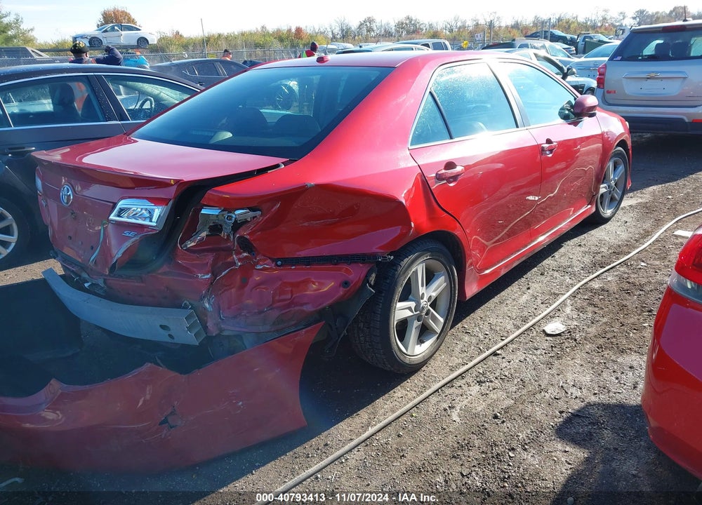 2012 TOYOTA CAMRY SE VIN: 4T1BF1FK2CU608536