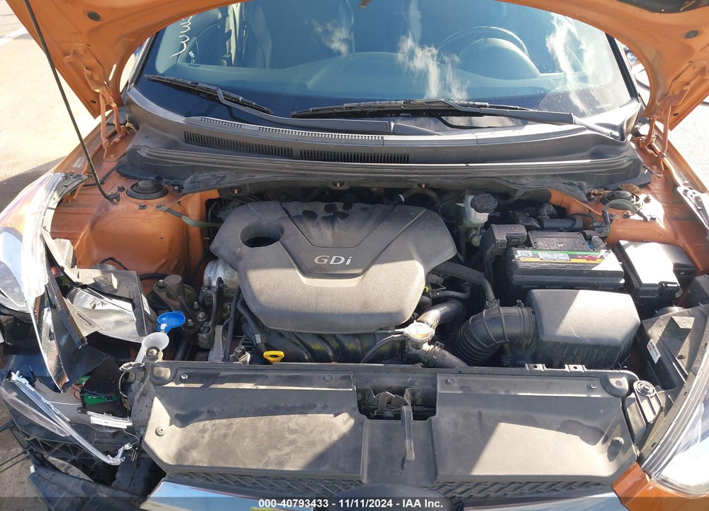 2013 HYUNDAI VELOSTER BASE W/BLACK VIN: KMHTC6AD5DU137339