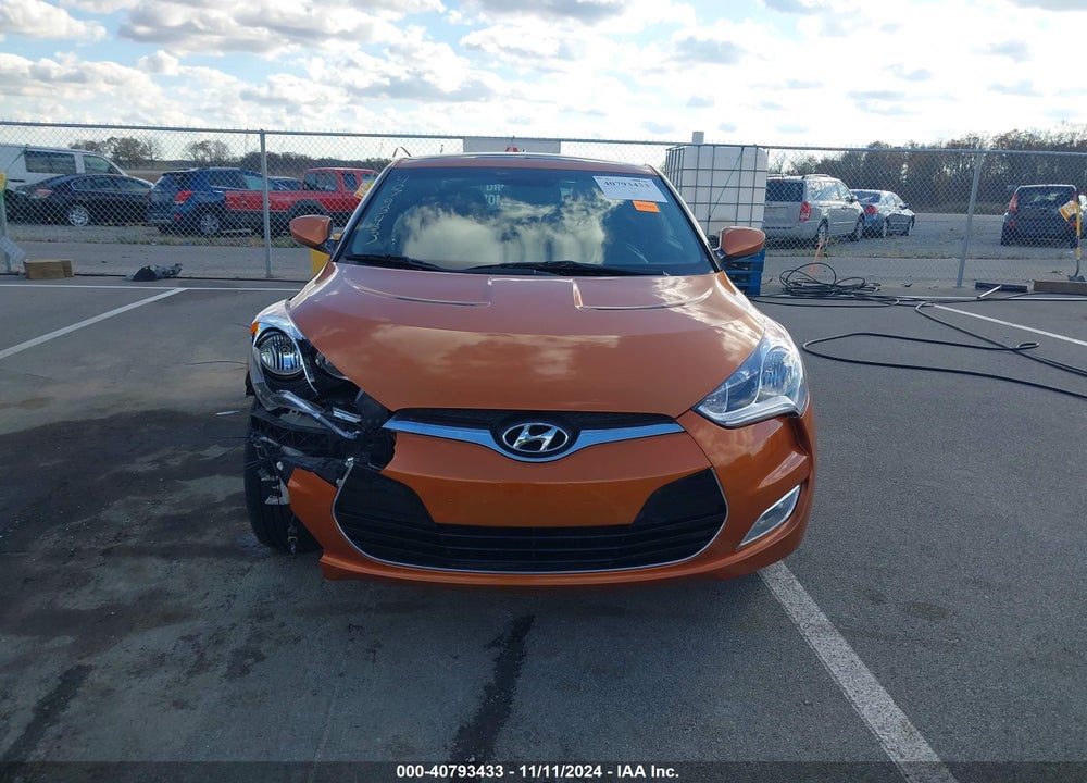 2013 HYUNDAI VELOSTER BASE W/BLACK VIN: KMHTC6AD5DU137339