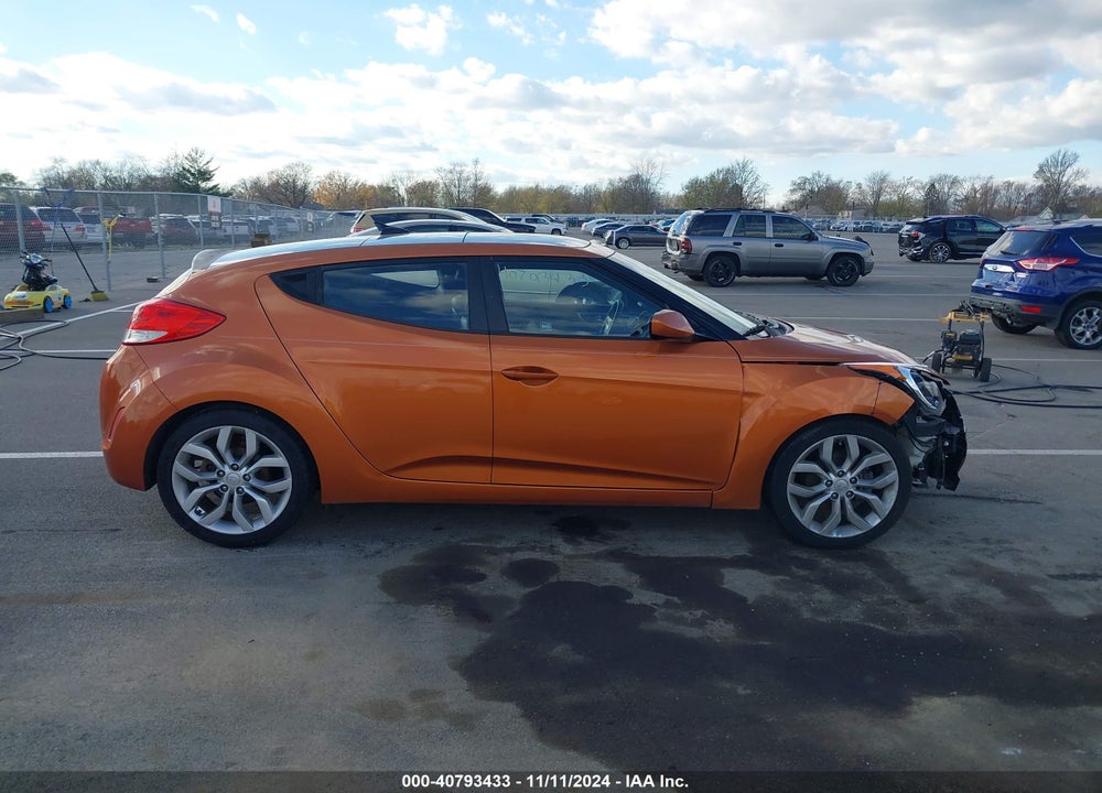 2013 HYUNDAI VELOSTER BASE W/BLACK VIN: KMHTC6AD5DU137339