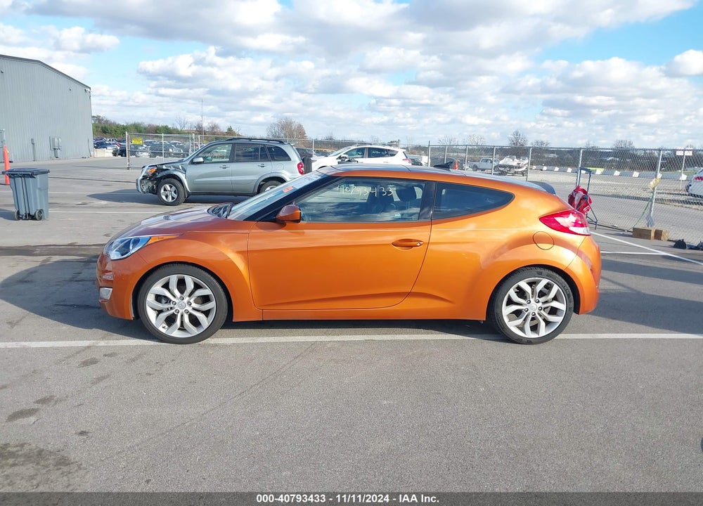 2013 HYUNDAI VELOSTER BASE W/BLACK VIN: KMHTC6AD5DU137339