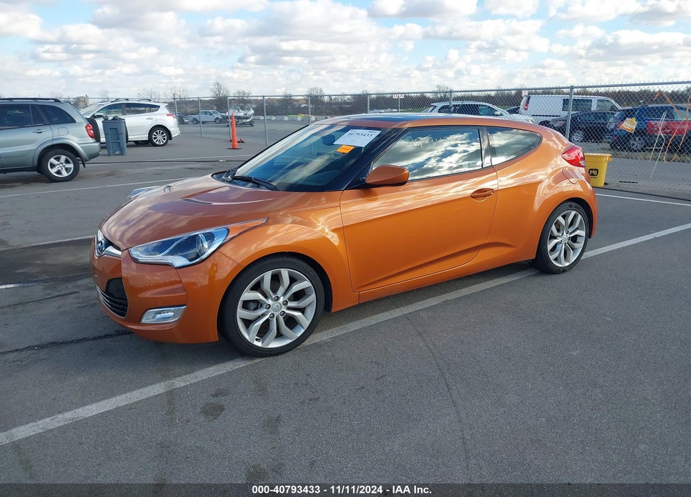 2013 HYUNDAI VELOSTER BASE W/BLACK VIN: KMHTC6AD5DU137339