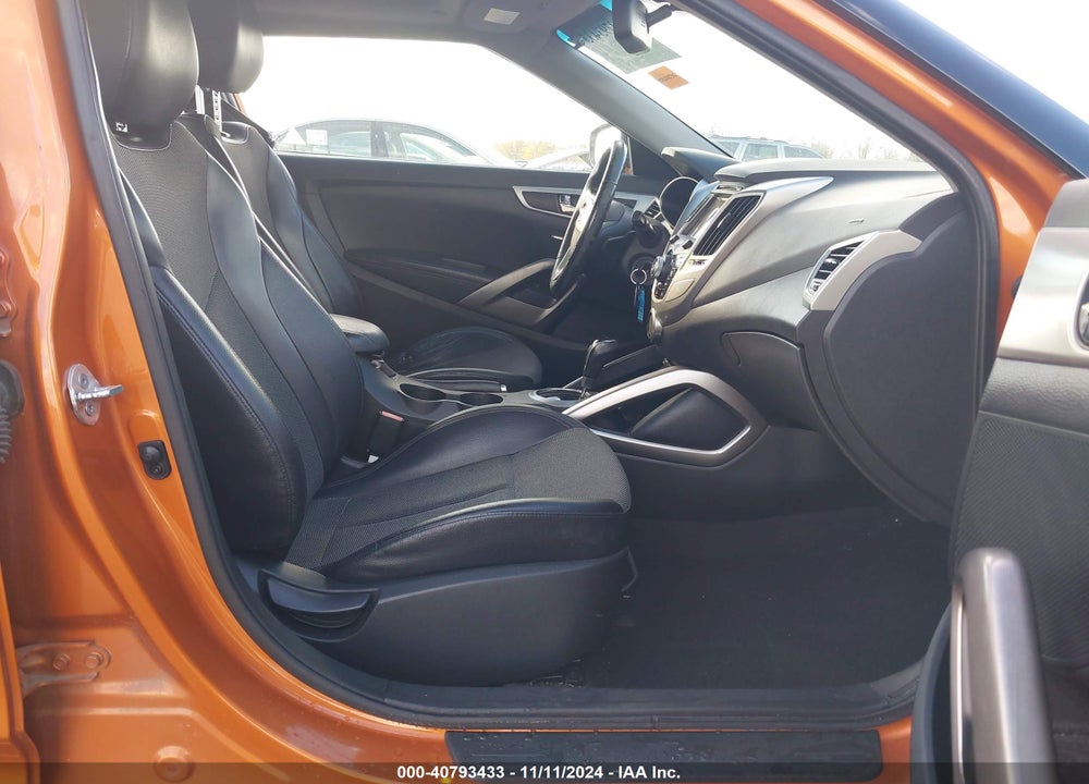 2013 HYUNDAI VELOSTER BASE W/BLACK VIN: KMHTC6AD5DU137339