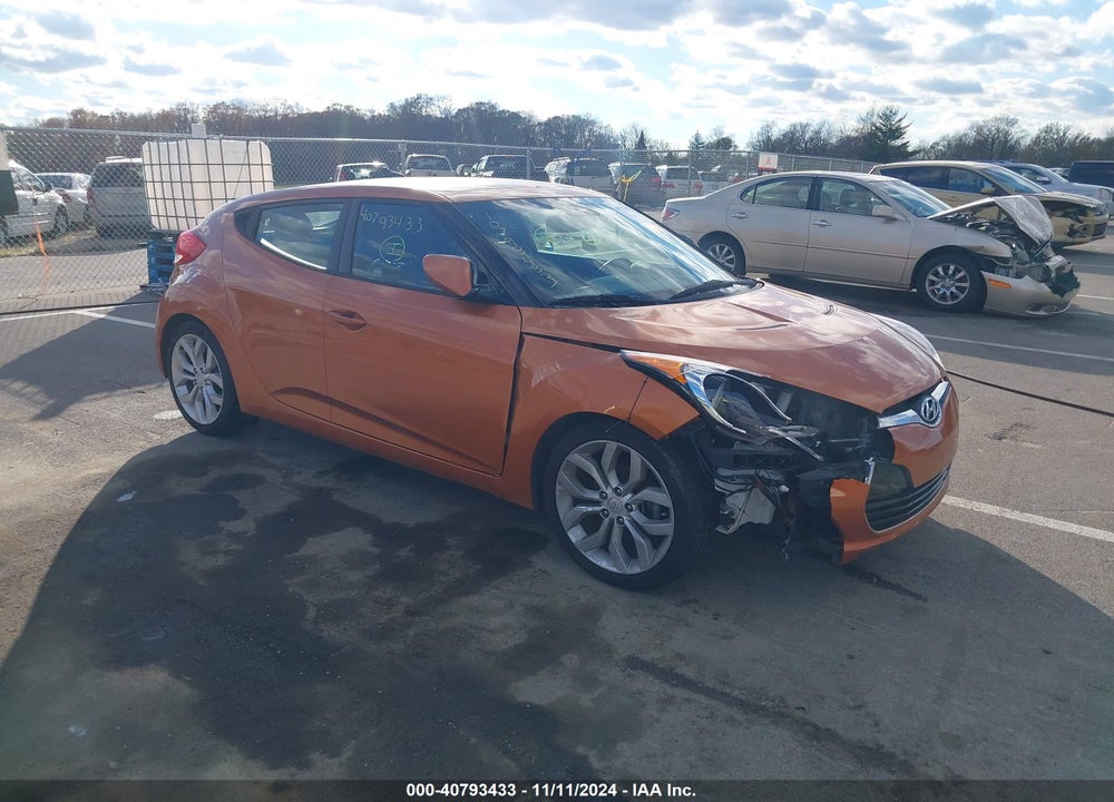 2013 HYUNDAI VELOSTER BASE W/BLACK VIN: KMHTC6AD5DU137339
