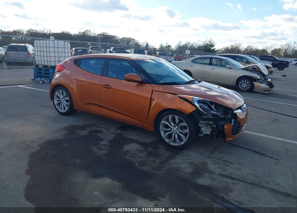 2013 HYUNDAI VELOSTER BASE W/BLACK VIN: KMHTC6AD5DU137339
