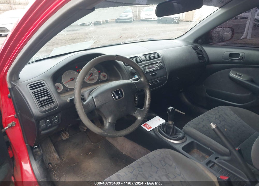 2001 HONDA CIVIC EX VIN: 1HGEM21951L082649