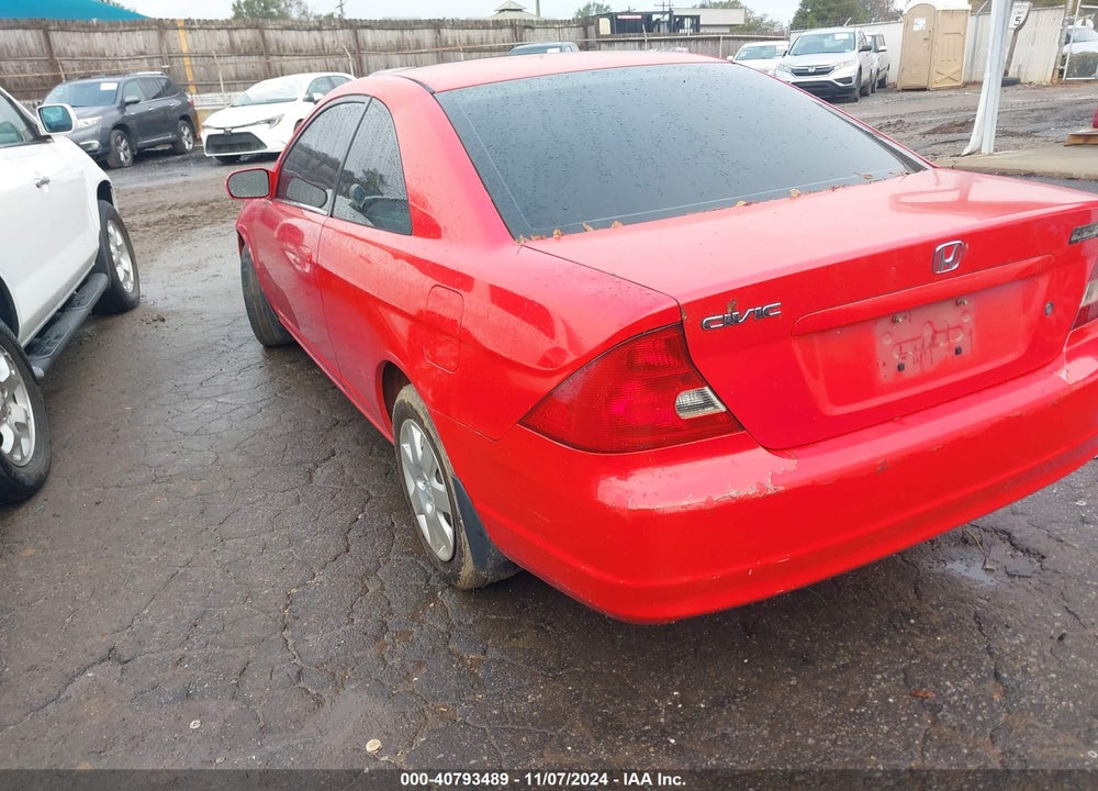 2001 HONDA CIVIC EX VIN: 1HGEM21951L082649