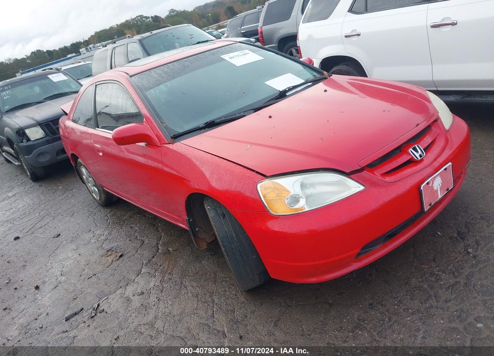 2001 HONDA CIVIC EX VIN: 1HGEM21951L082649