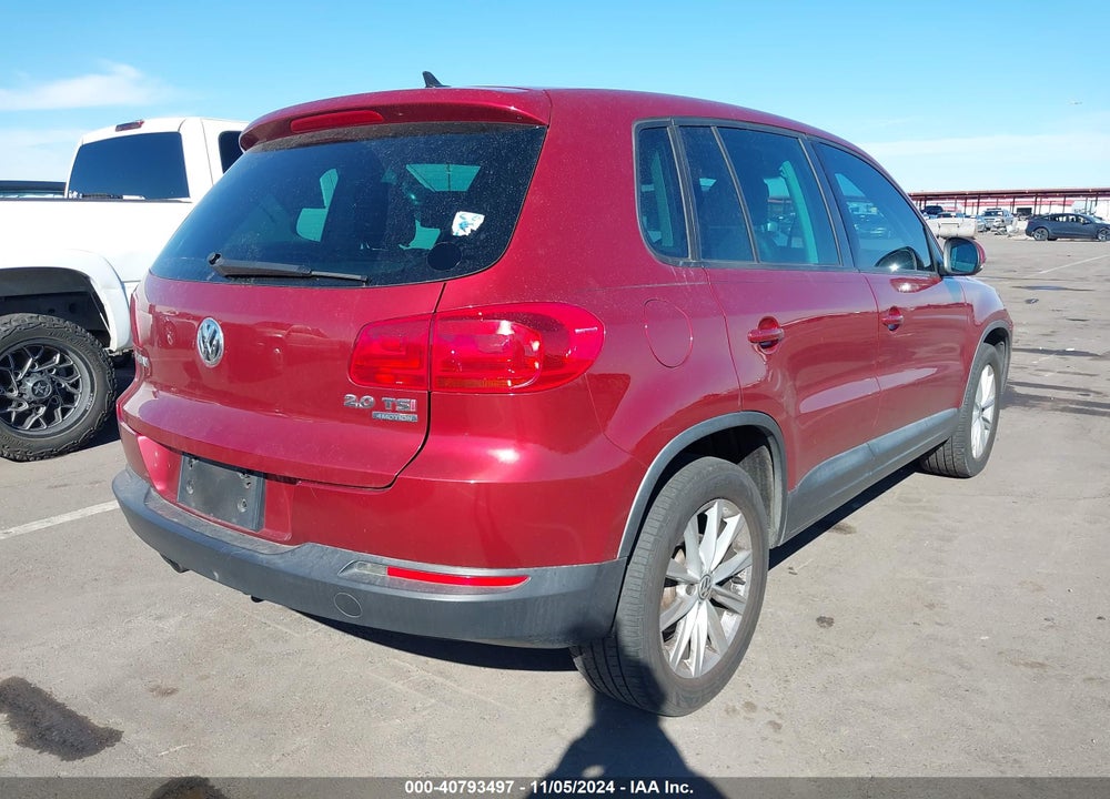 2014 VOLKSWAGEN TIGUAN SE VIN: WVGBV3AX9EW052024