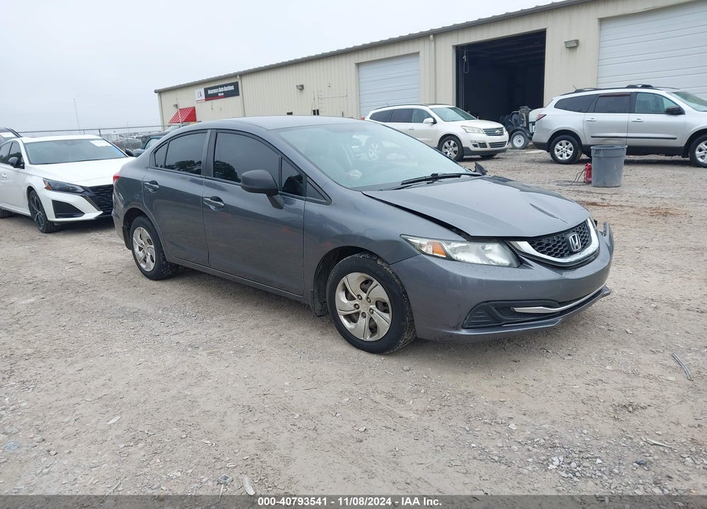 2013 HONDA CIVIC LX VIN: 19XFB2F54DE020073