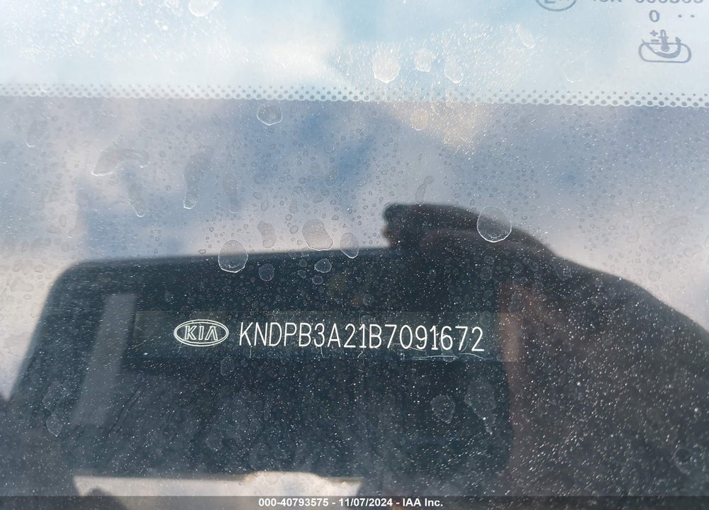 2011 KIA SPORTAGE LX VIN: KNDPB3A21B7091672