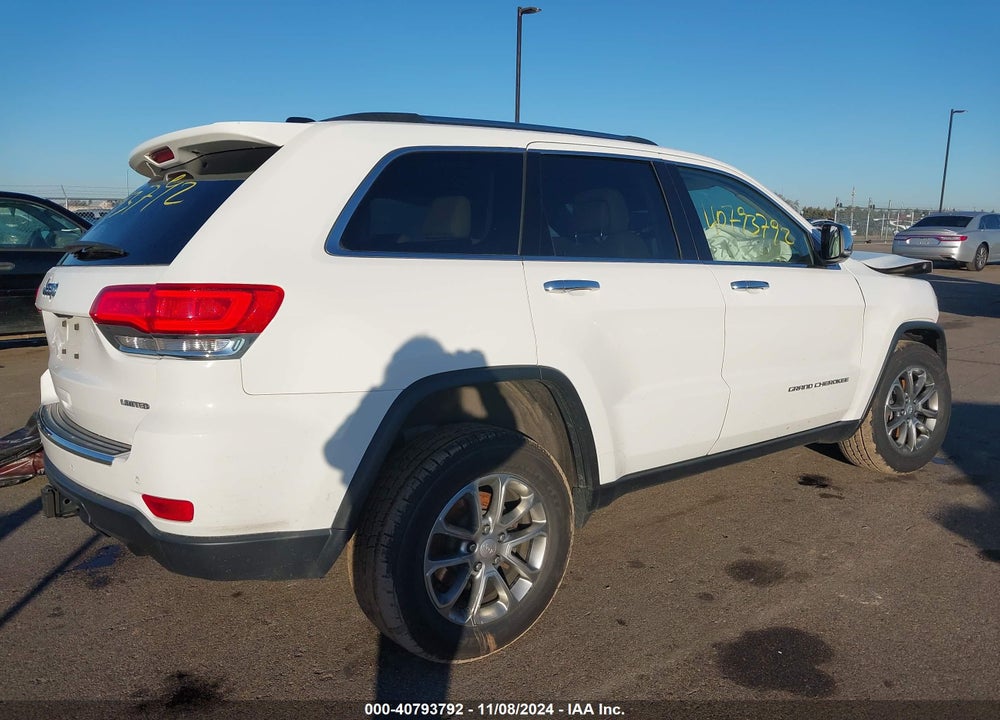 2014 JEEP GRAND CHEROKEE LIMITED VIN: 1C4RJFBG6EC258854