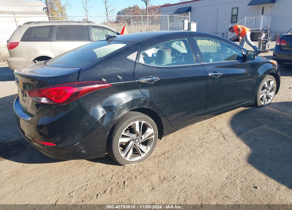 2014 HYUNDAI ELANTRA LIMITED VIN: 5NPDH4AEXEH542034