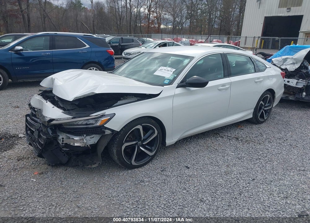 2022 HONDA ACCORD SPORT VIN: 1HGCV1F3XNA020801