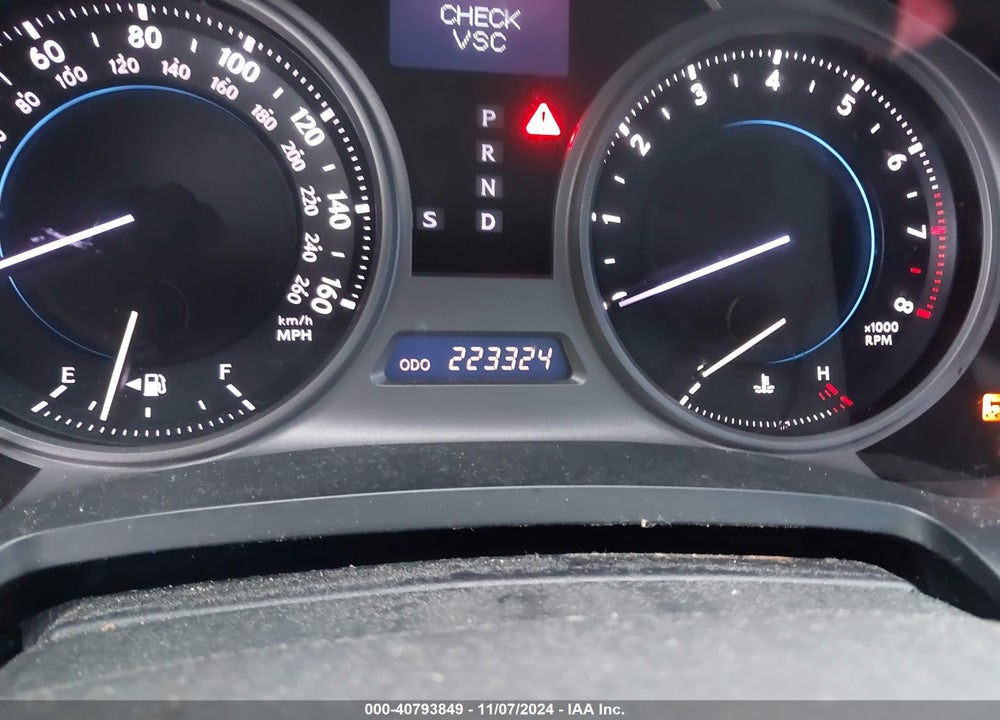 2007 LEXUS IS 350 VIN: JTHBE262872008827