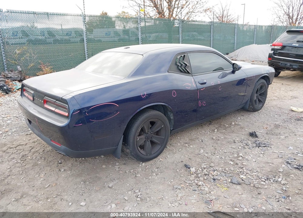 2015 DODGE CHALLENGER SXT VIN: 2C3CDZAG4FH719505