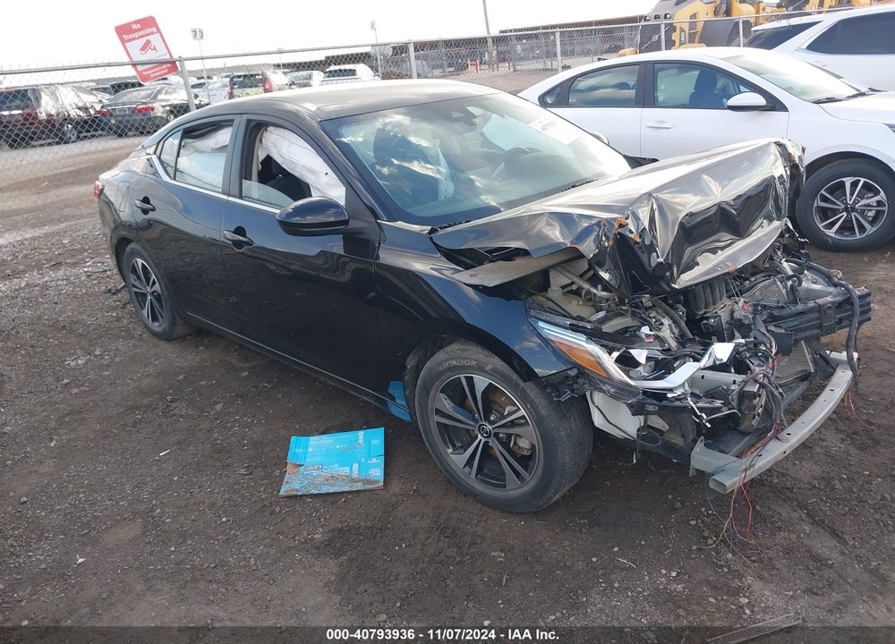 2022 NISSAN SENTRA SV XTRONIC CVT VIN: 3N1AB8CV5NY242836