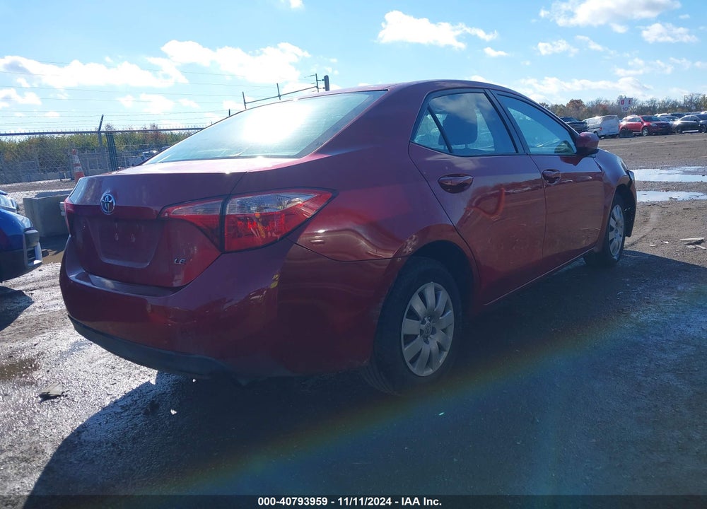 2017 TOYOTA COROLLA LE VIN: 2T1BURHEXHC775845