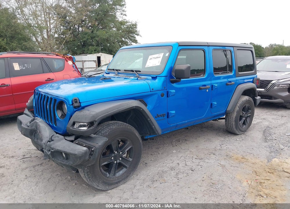2022 JEEP WRANGLER UNLIMITED SPORT VIN: 1C4HJXDN5NW163679