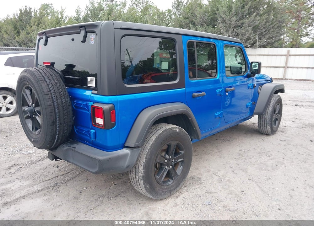 2022 JEEP WRANGLER UNLIMITED SPORT VIN: 1C4HJXDN5NW163679