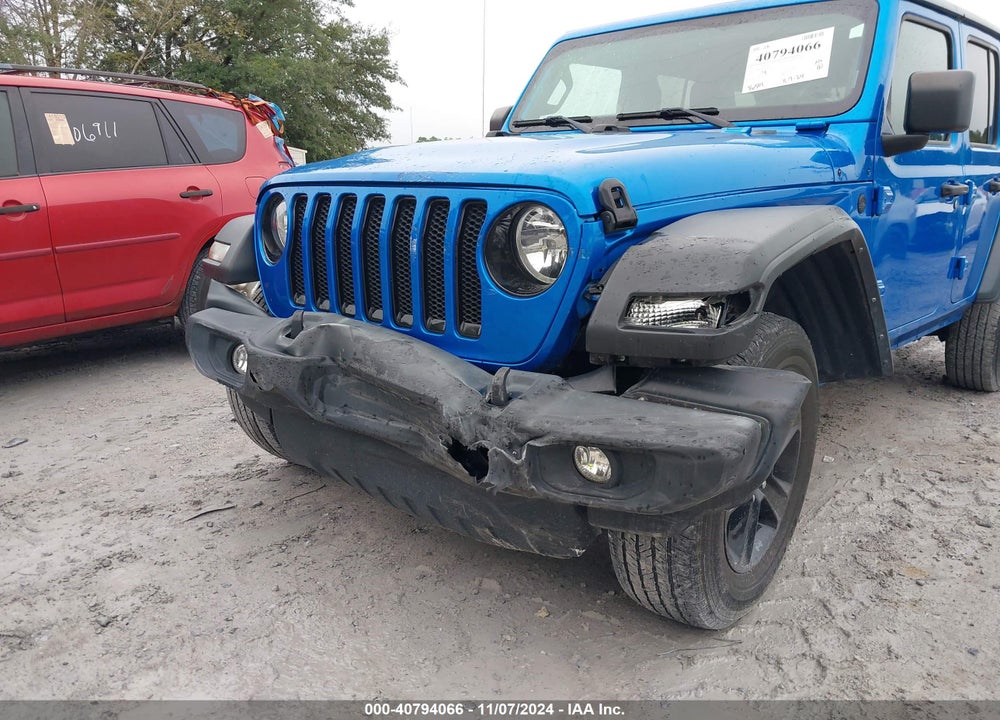 2022 JEEP WRANGLER UNLIMITED SPORT VIN: 1C4HJXDN5NW163679