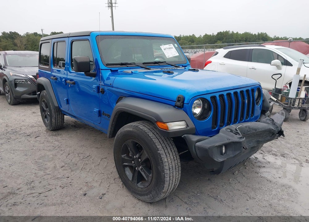 2022 JEEP WRANGLER UNLIMITED SPORT VIN: 1C4HJXDN5NW163679
