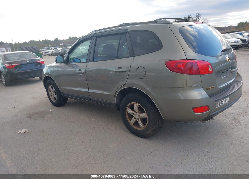 2007 HYUNDAI SANTA FE GLS VIN: 5NMSG13D87H108143