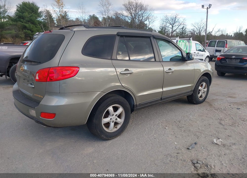 2007 HYUNDAI SANTA FE GLS VIN: 5NMSG13D87H108143