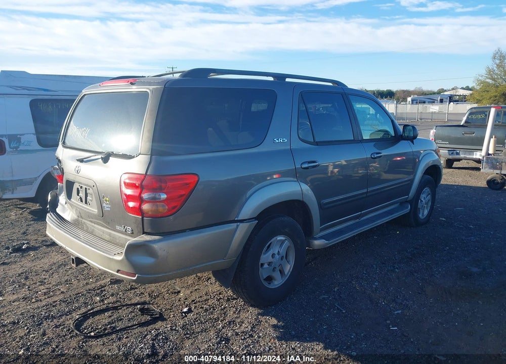 2004 TOYOTA SEQUOIA SR5 V8 VIN: 5TDZT34AX4S231168