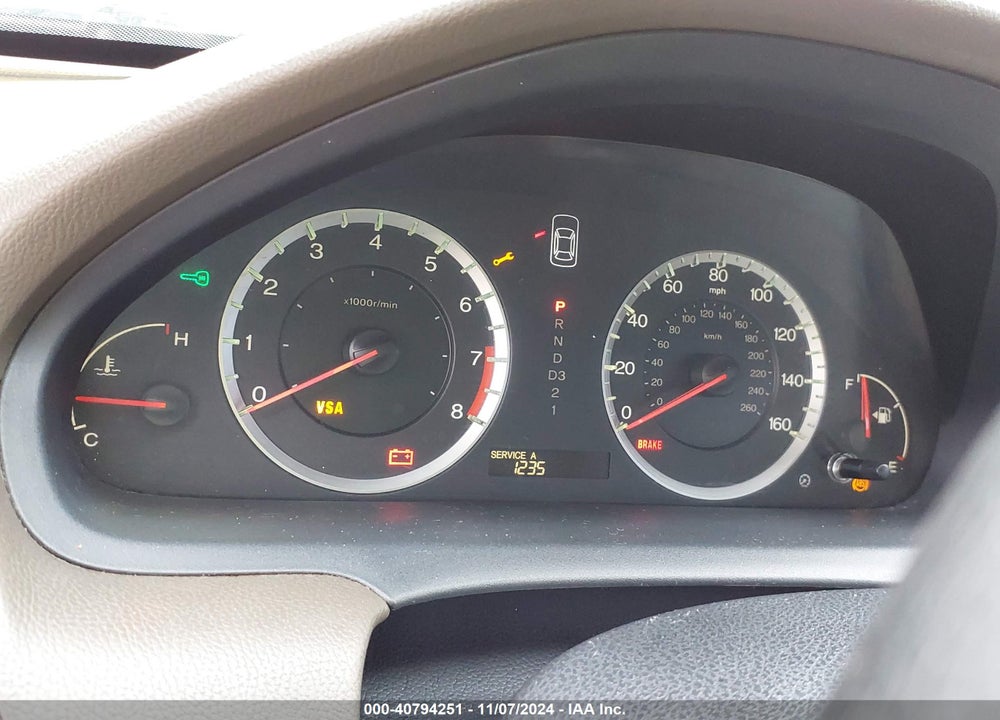 2009 HONDA ACCORD LX VIN: 1HGCP263X9A029858